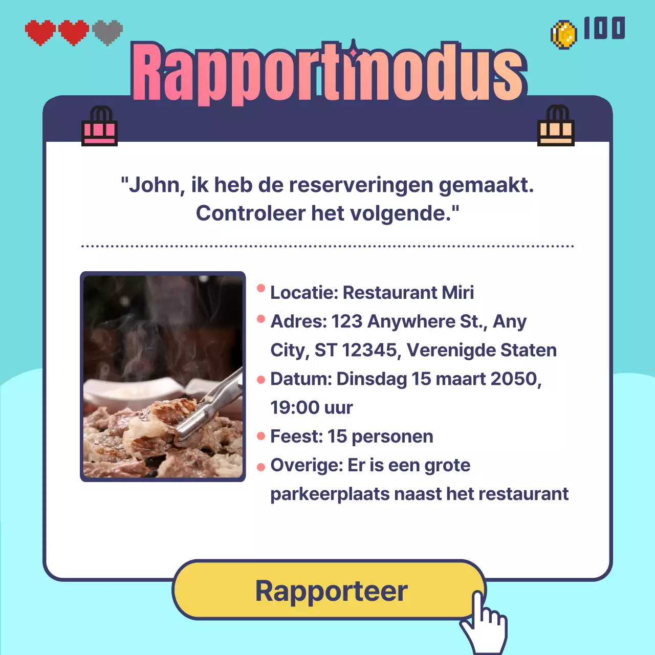 Hoe boek je een game quest diner