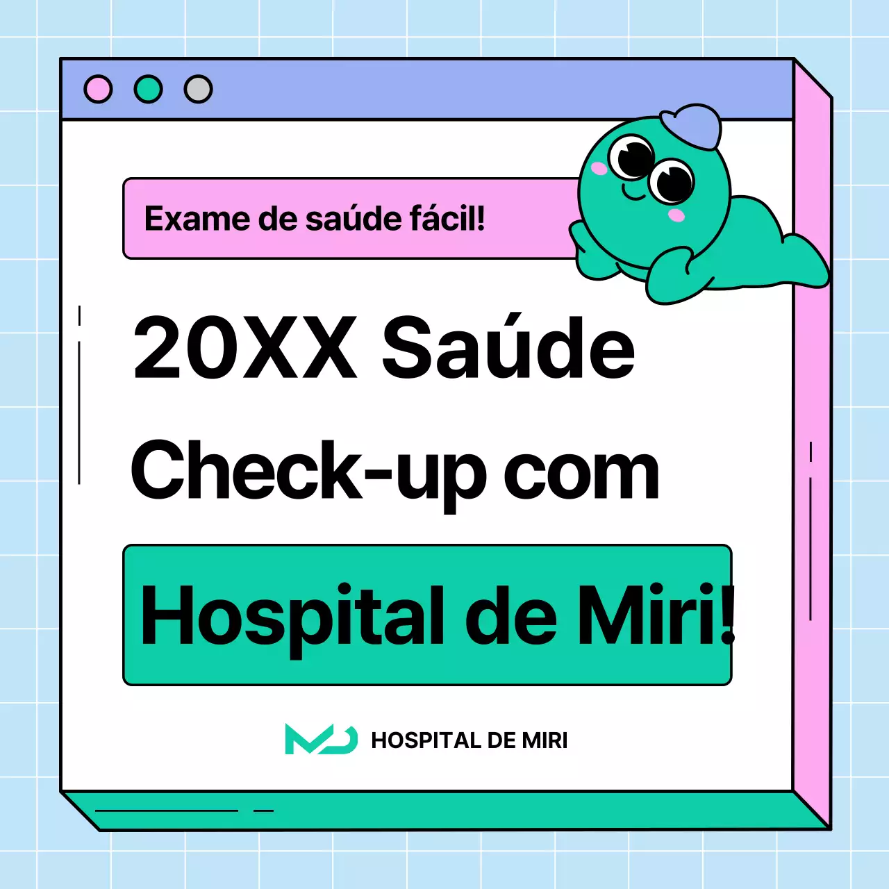Aviso de extensão do controlo de saúde da página Web cor-de-rosa e verde