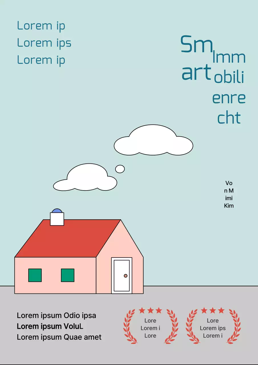 Einfaches hellblaues und graues Charter-Betrugsverhinderungszeichen