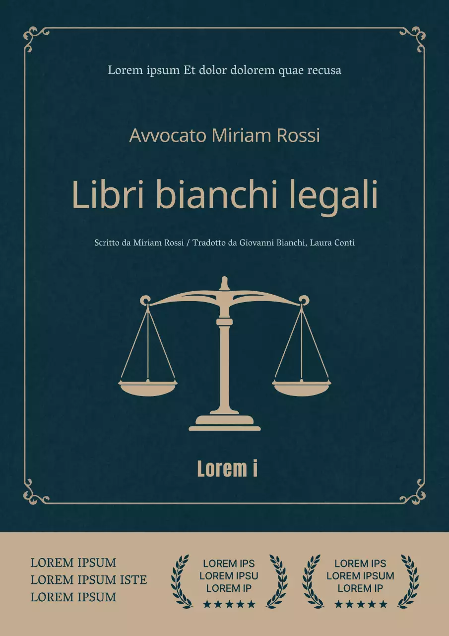 Una versione semplice e blu navy della legge