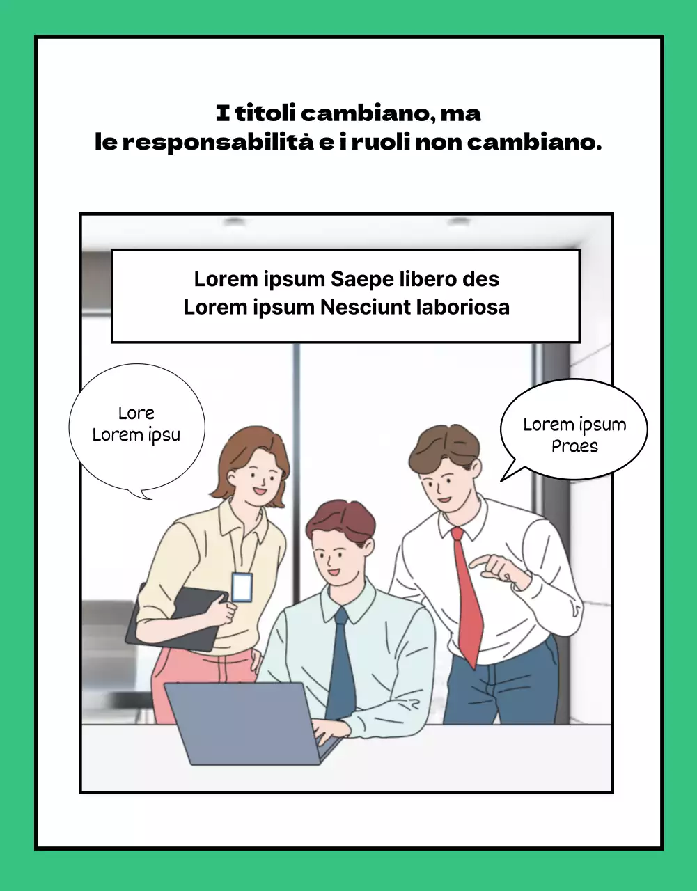 Pagina di dettaglio delle notizie aziendali in formato webtoon