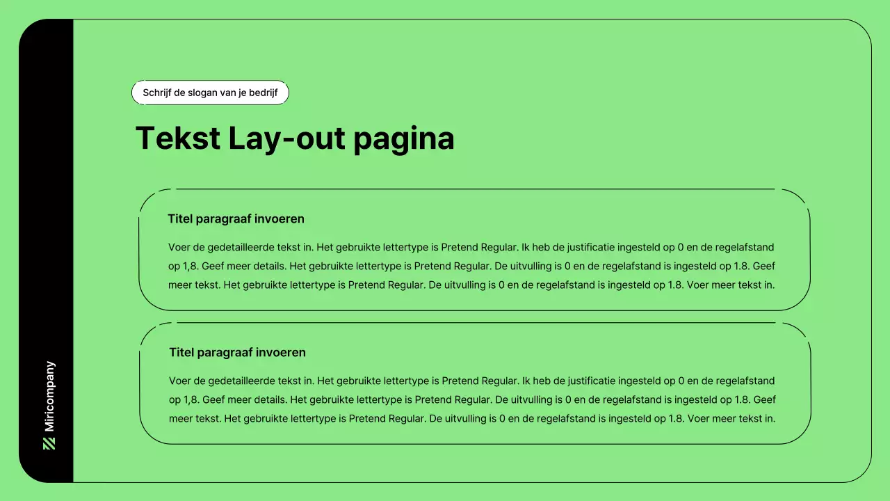 Zakelijke illustratie met eenvoudige lijnen in groen