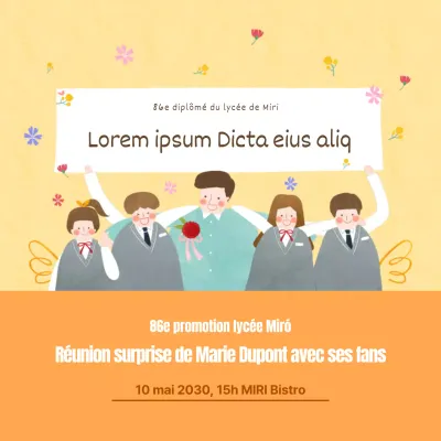 Contenu de la réunion conceptuelle de la Journée des enseignants en tonalité jaune