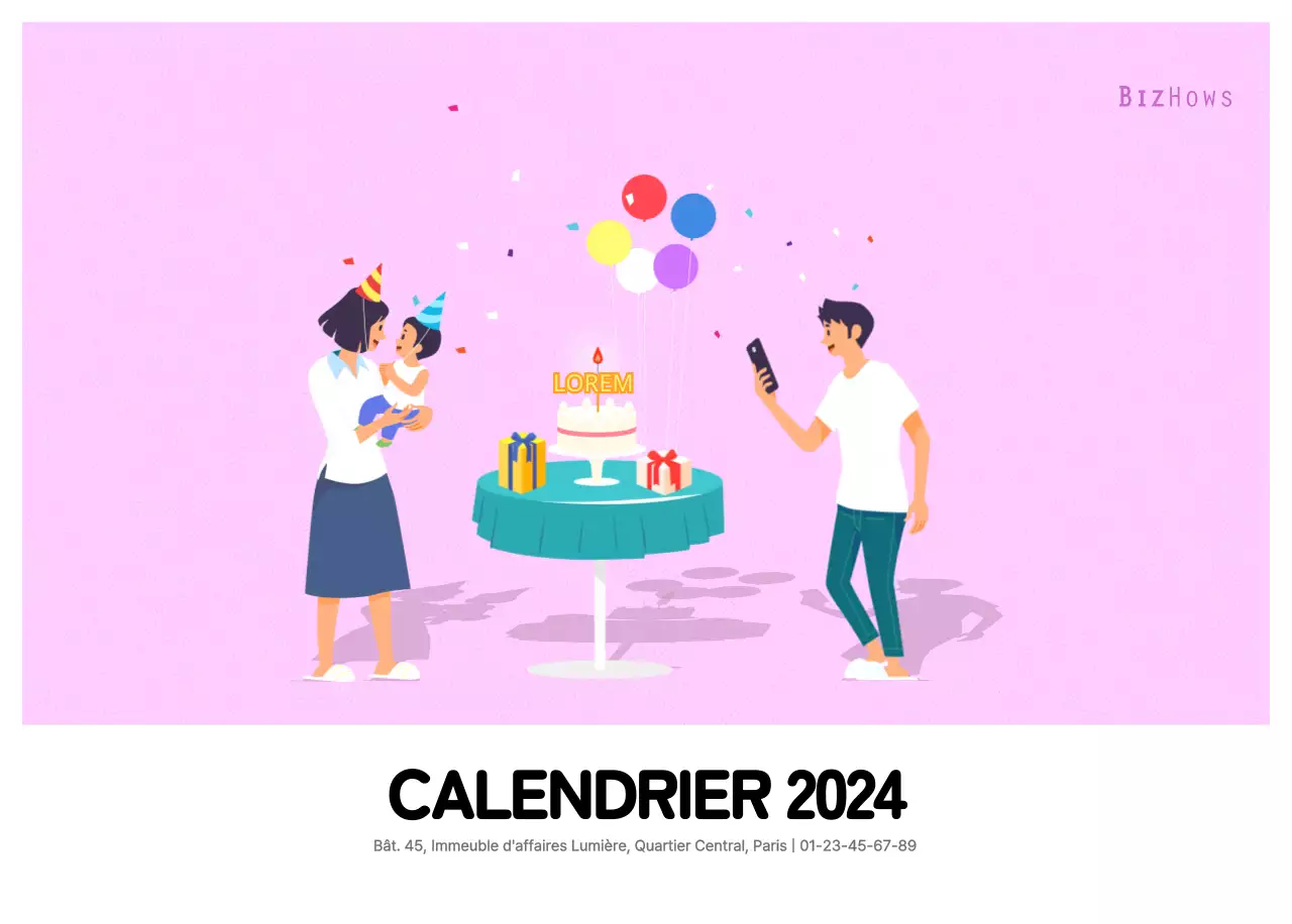 Illustration d'une famille multicolore