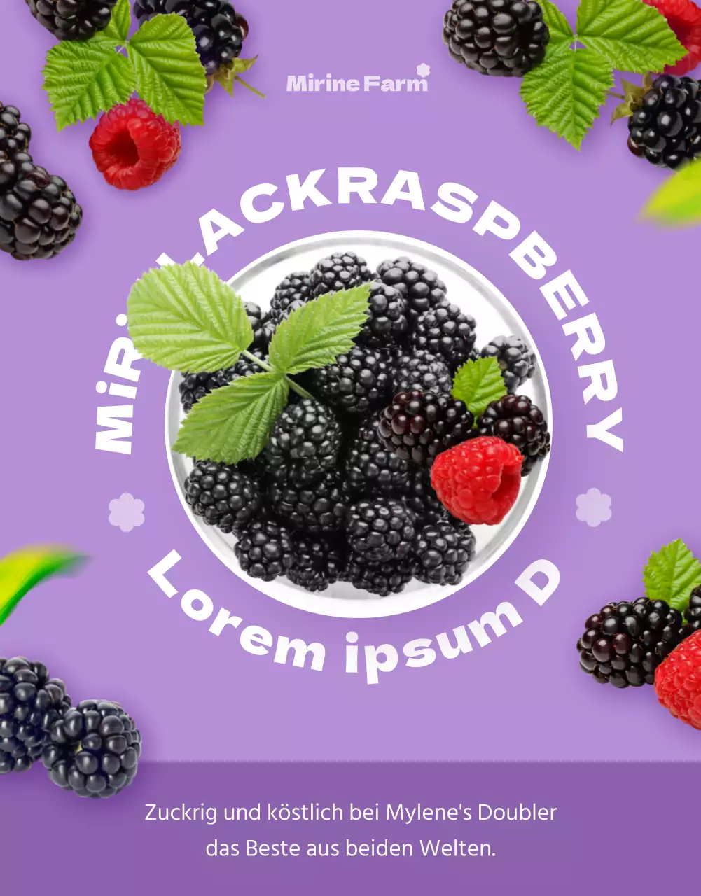 Ein einfaches und hübsches malvenfarbenes und weißes Wams