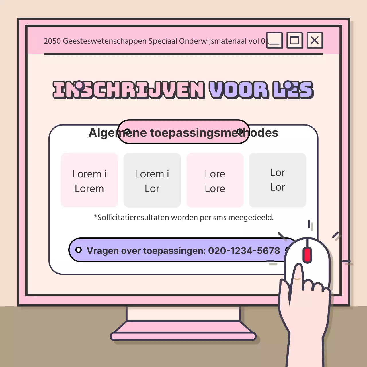 Een leuk concept voor een lezing over geesteswetenschappen met roze-paarse accenten