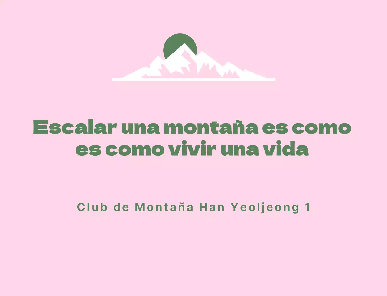 Uniforme de club de montañismo con ilustración de montaña
