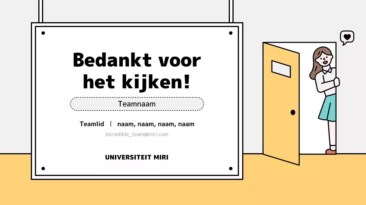 Leuke klaslokaalbordjes met gele accenten herontwerpen