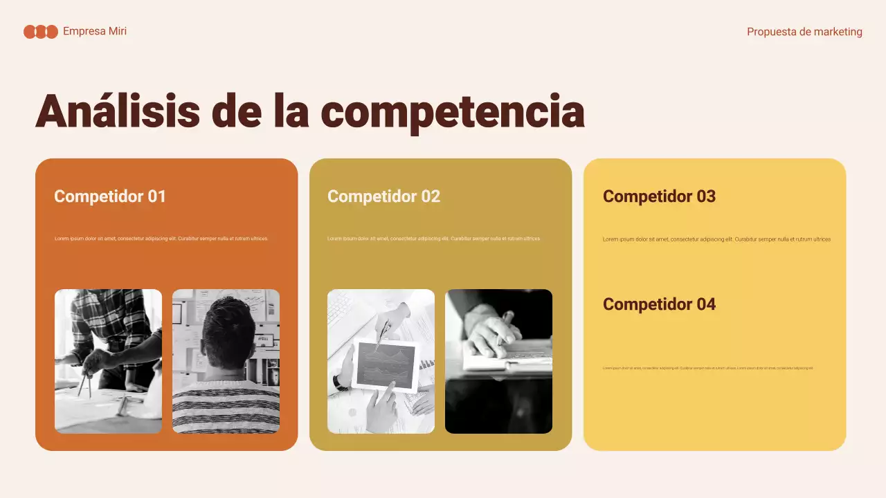 resumen naranja documento de marketing