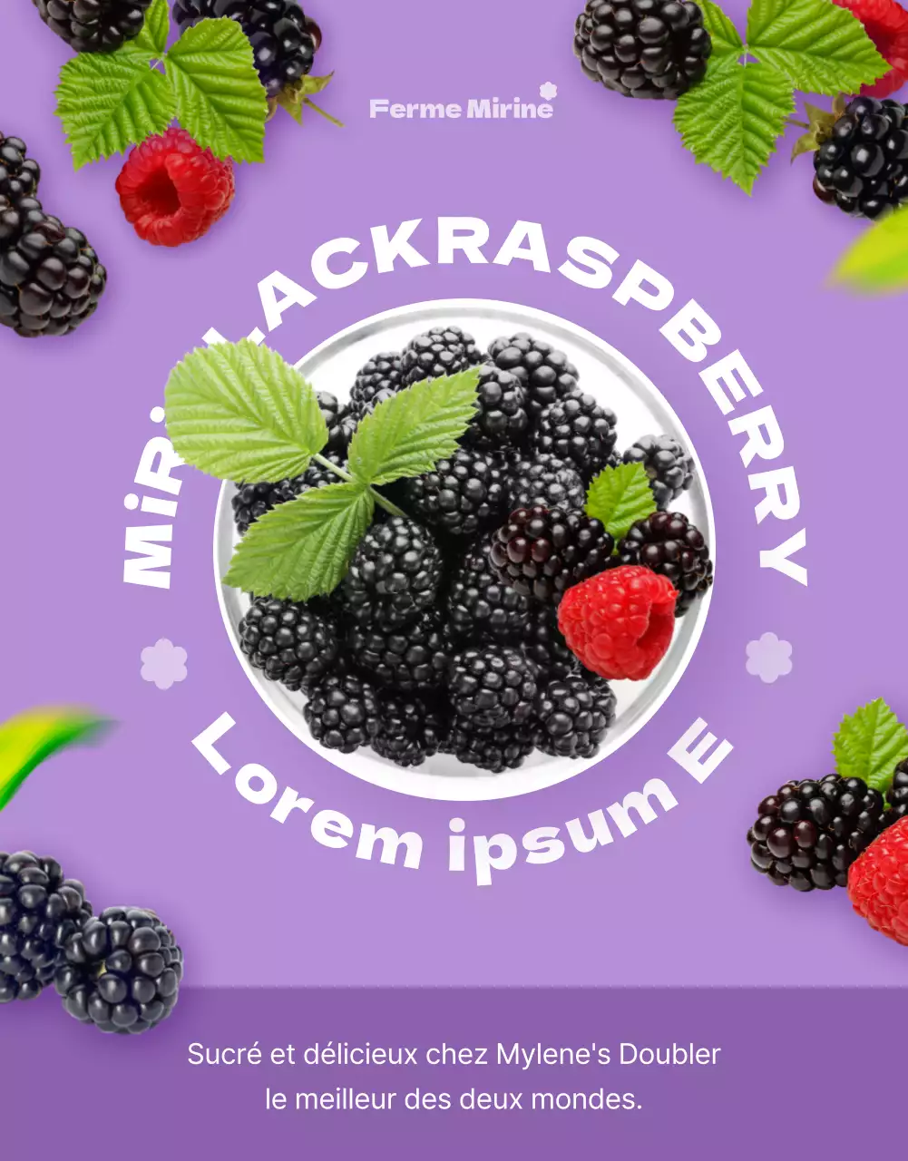 Un simple et joli doublet mauve et blanc