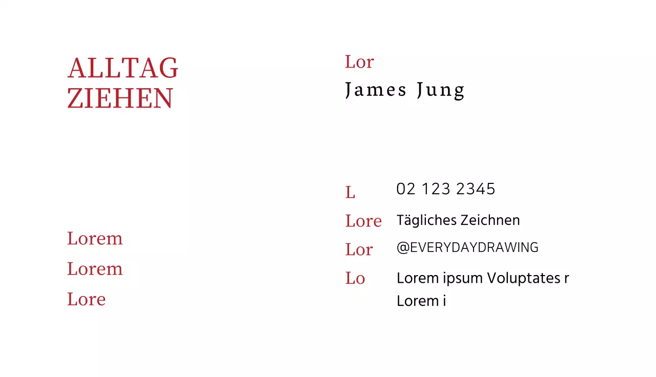 Weiß Rote Linie Illustration Kunstschule