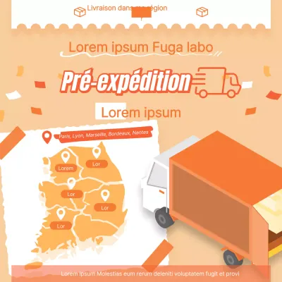 Carte de couverture orange simple