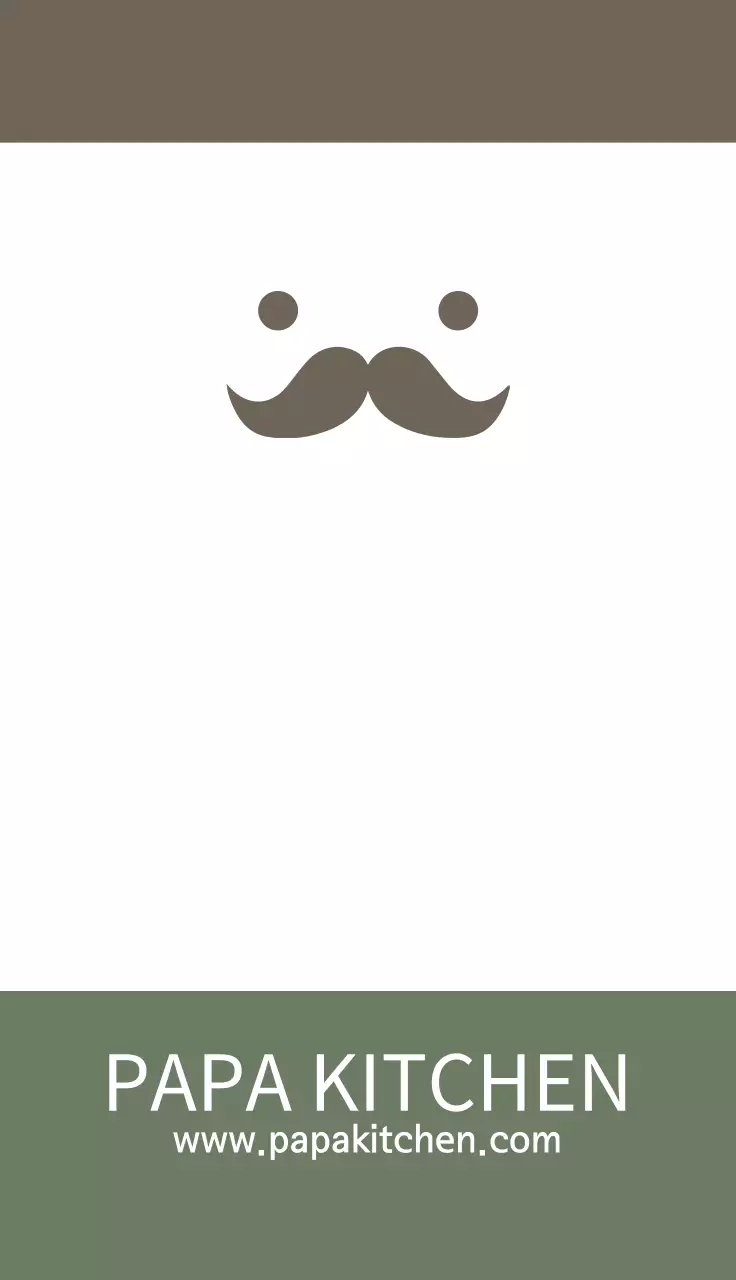 グレー シンプル レストラン スタンプカード 名刺