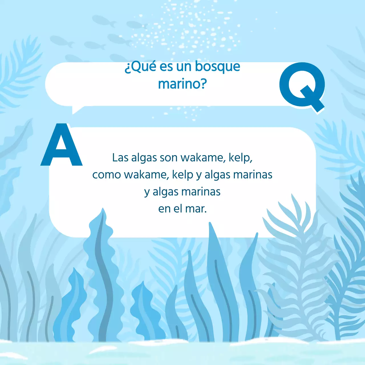 ¿Qué hay en el Día de los Bosques Marinos y los Alimentos de Origen Marino?