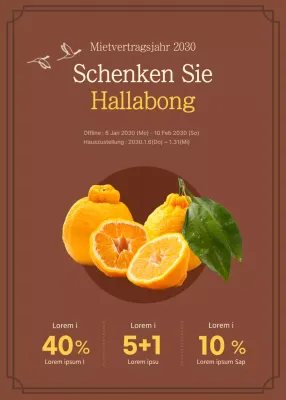 Braunes Hallabong-Geschenk Veranstaltungsdetails