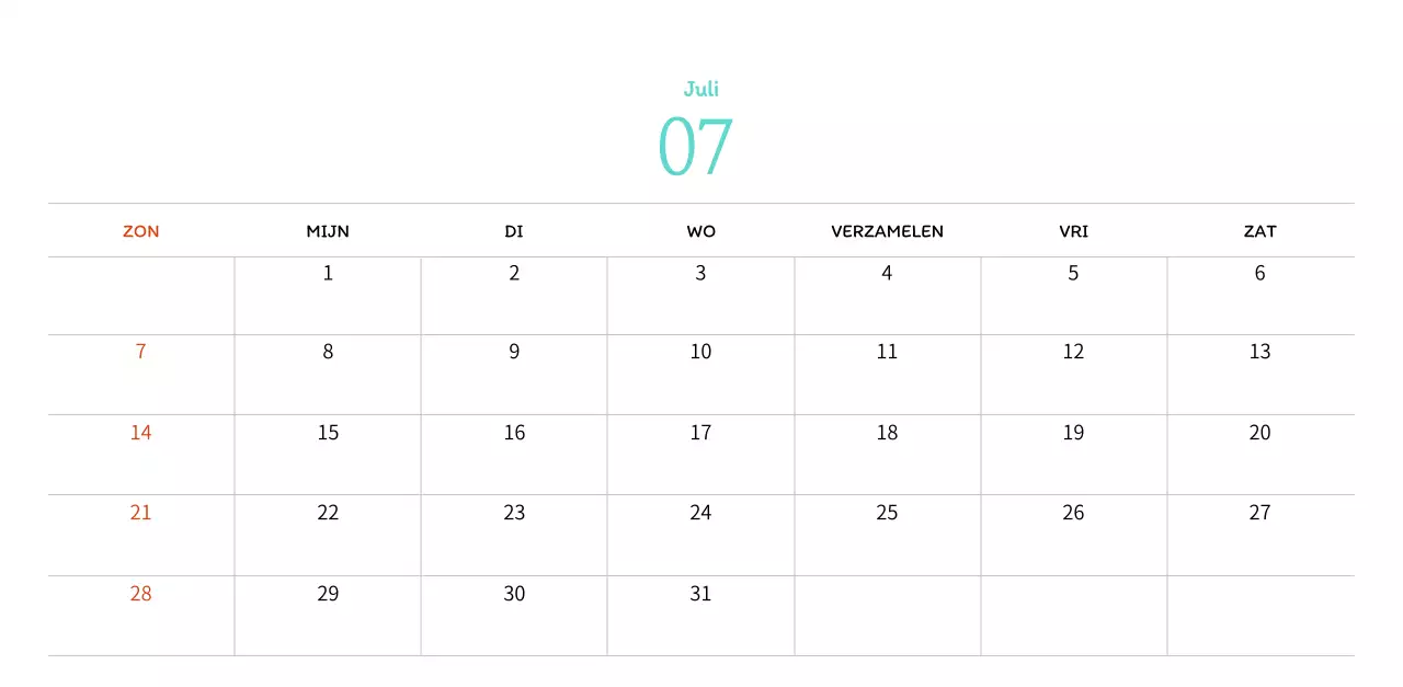 Stempelillustraties met een warm concept