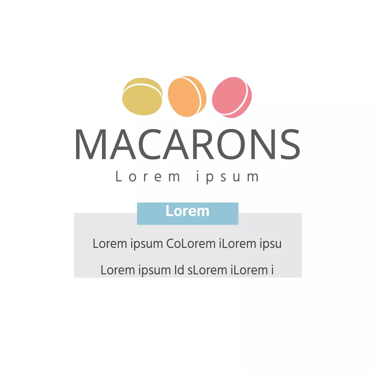 Macarons werden gefroren verkauft