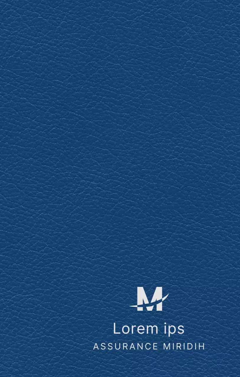 Agenda de l'entreprise avec le logo de la compagnie d'assurance