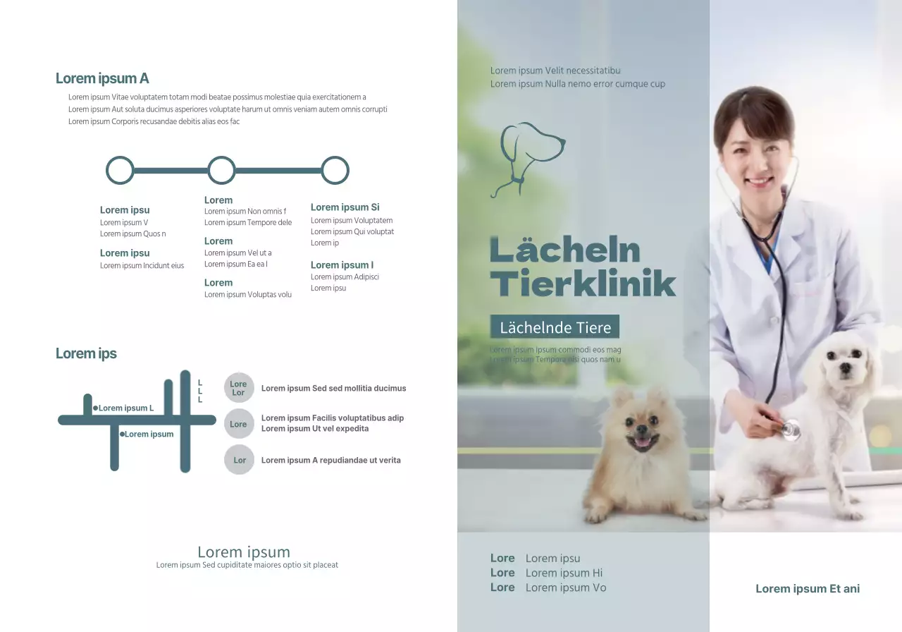 Türkisfarbene Tierklinik Stundenplan Konzept