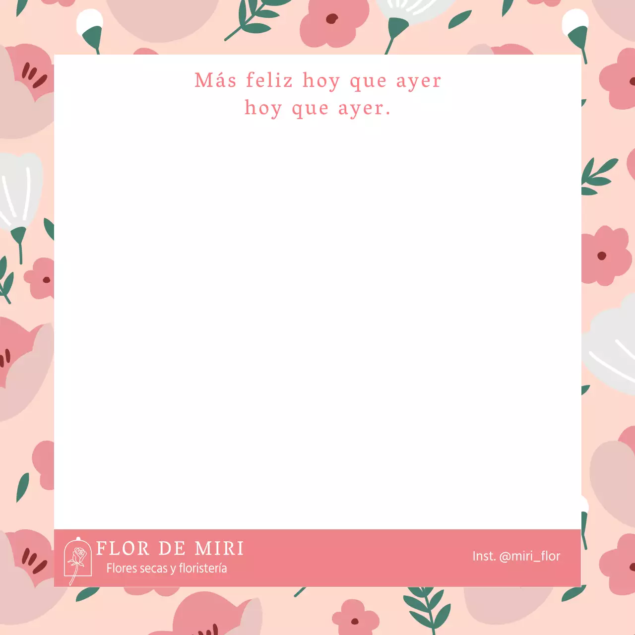 Mochi Memoji_Patrón de flores_Rosa