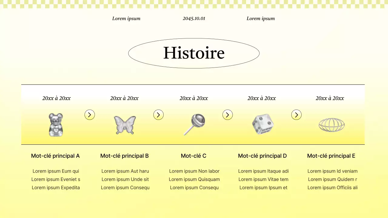 Proposition de projet d'entreprise kitsch en jaune