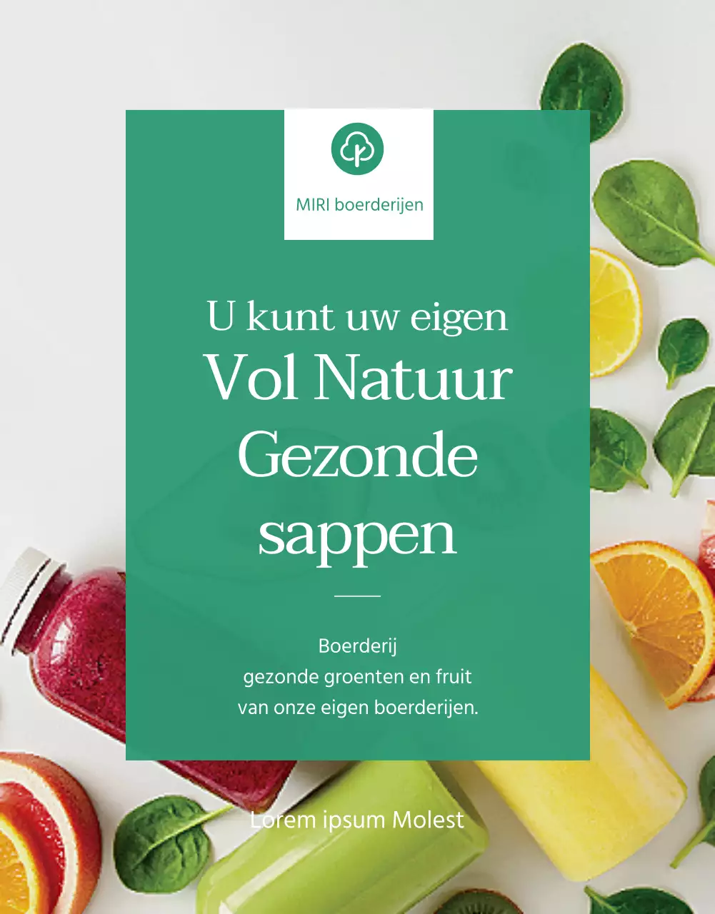 Een oproep tot actie voor een groene, van boer tot bord gezonde drank