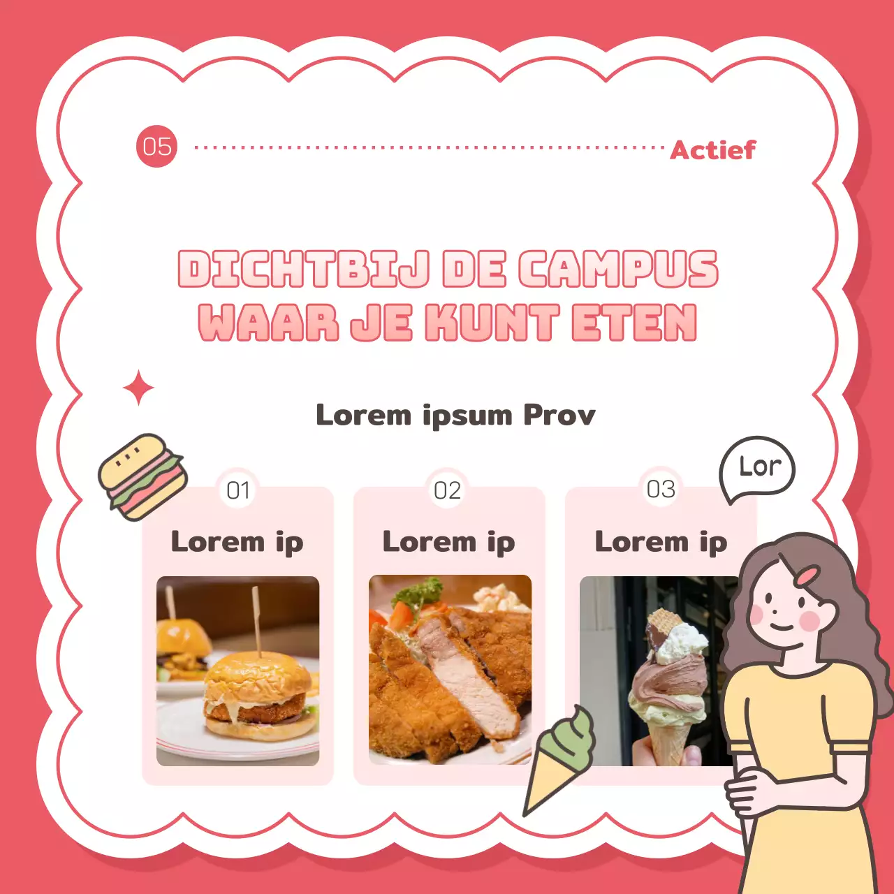 Een schattige, roze en sprankelende manier om vrije tijd voor studenten te promoten