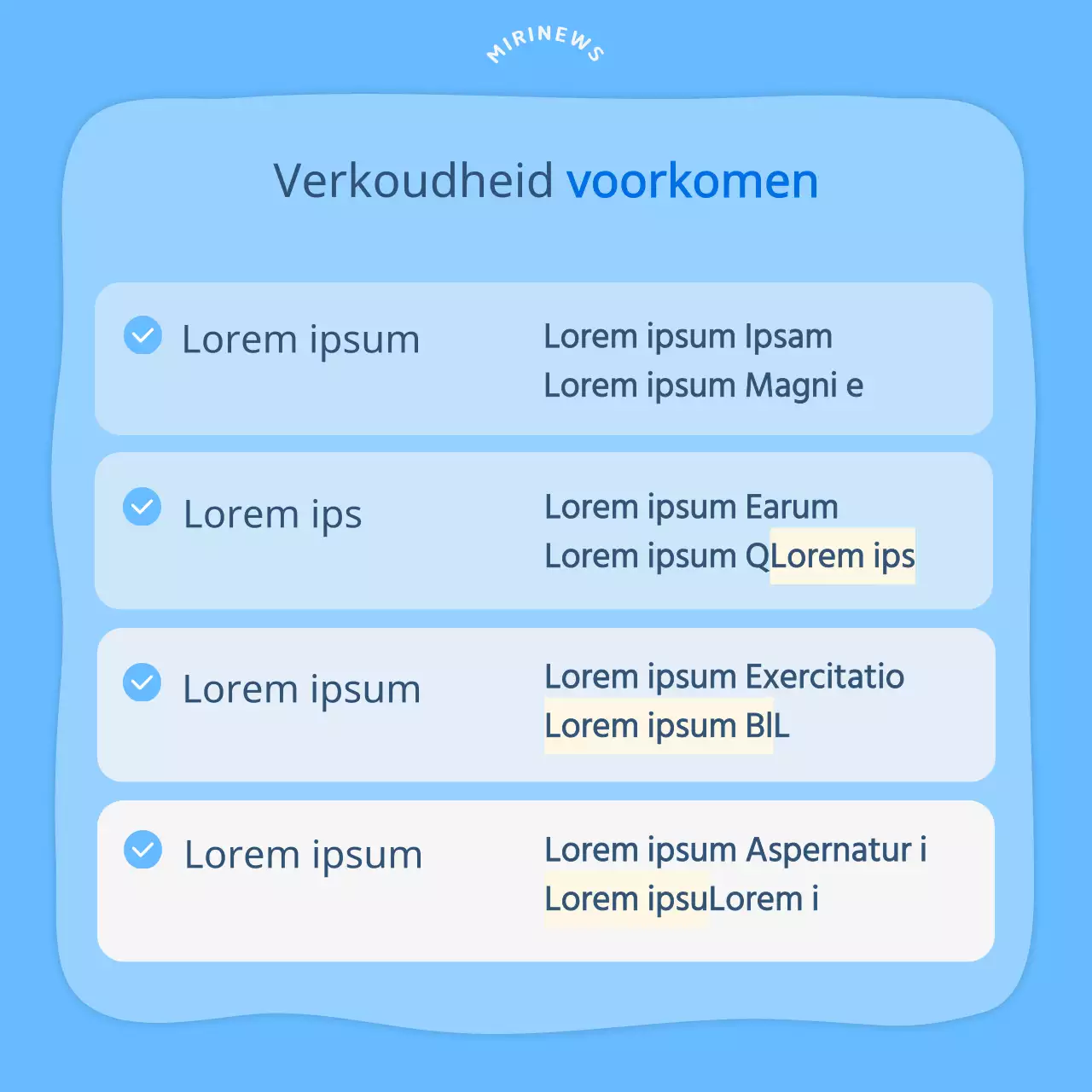 Lichtblauwe illustratie Hoe voorkom je dat je ziek wordt in de zomer