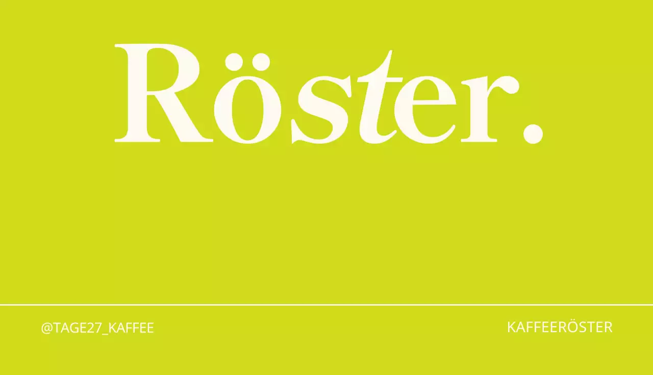 Bunte und schlichte Visitenkarte in Orange, Marineblau und Grün