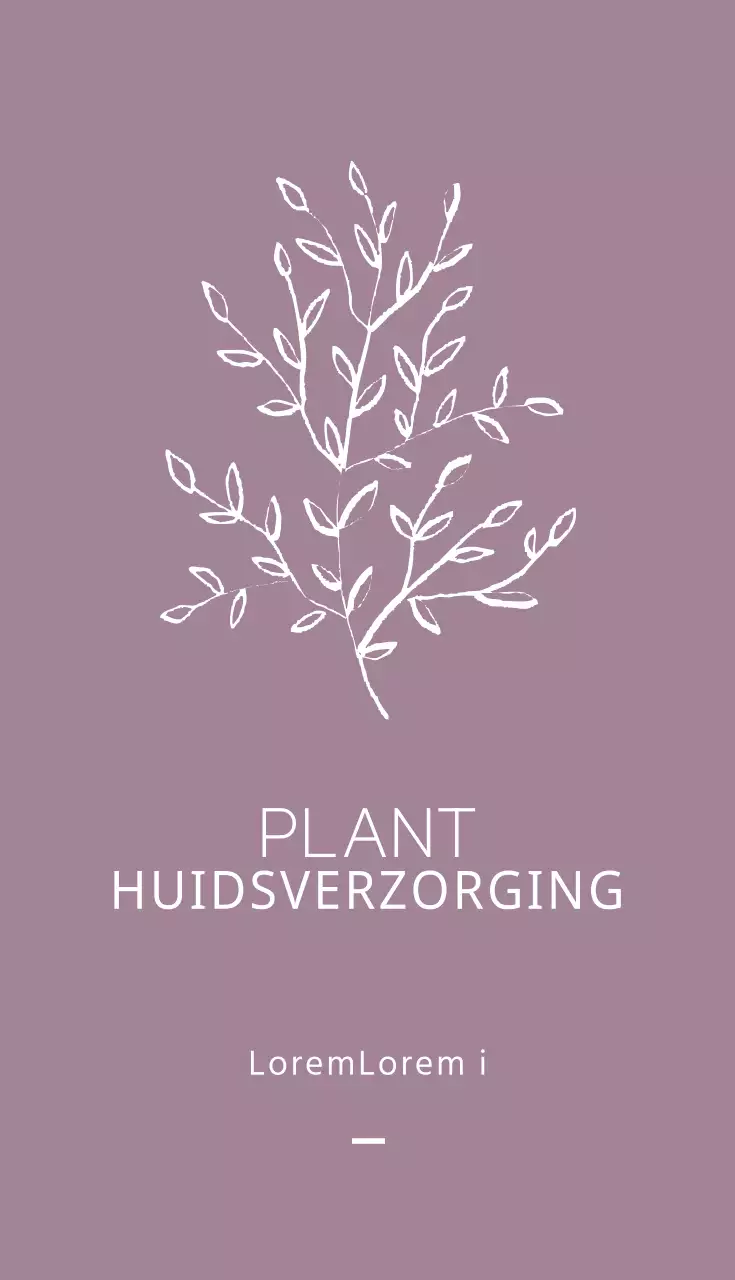 Plantaardige huidverzorging