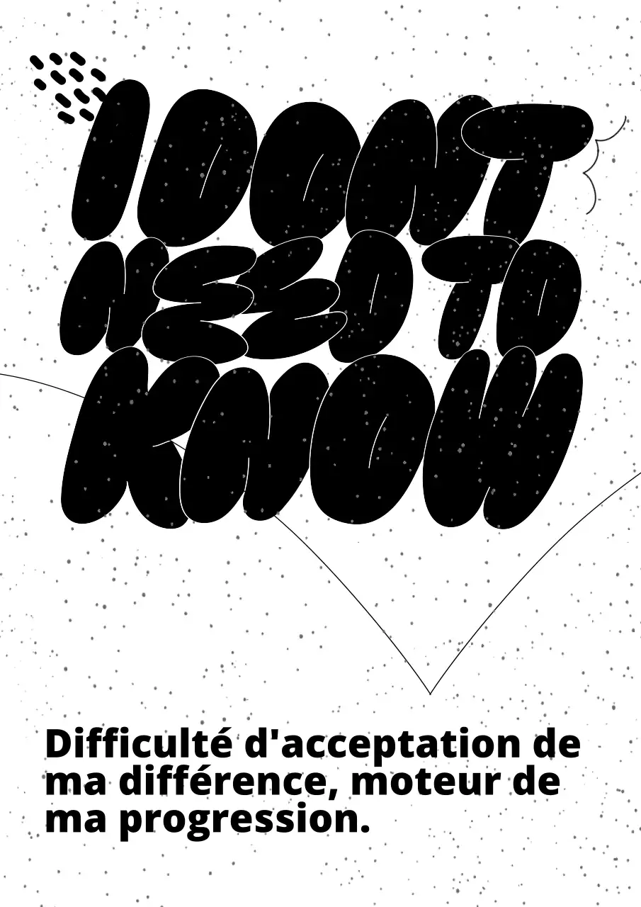 Affiche d'intérieur calligraphiée en noir et blanc