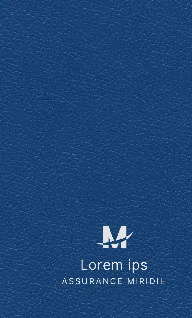 Agenda de l'entreprise avec le logo de la compagnie d'assurance