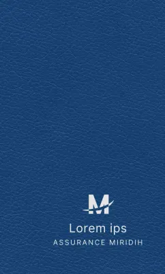 Agenda de l'entreprise avec le logo de la compagnie d'assurance