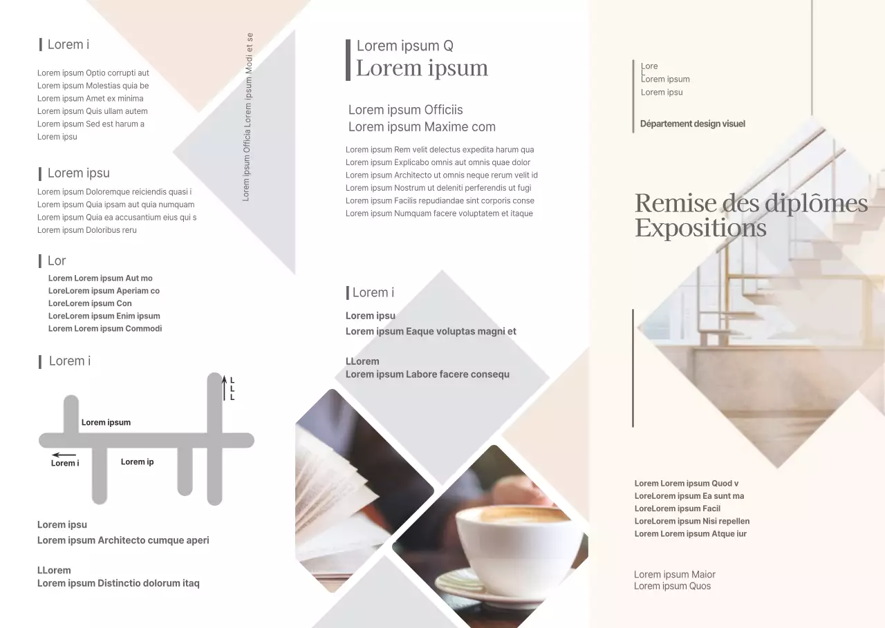 Informations sur les expositions de fin d'études dans un style moderne