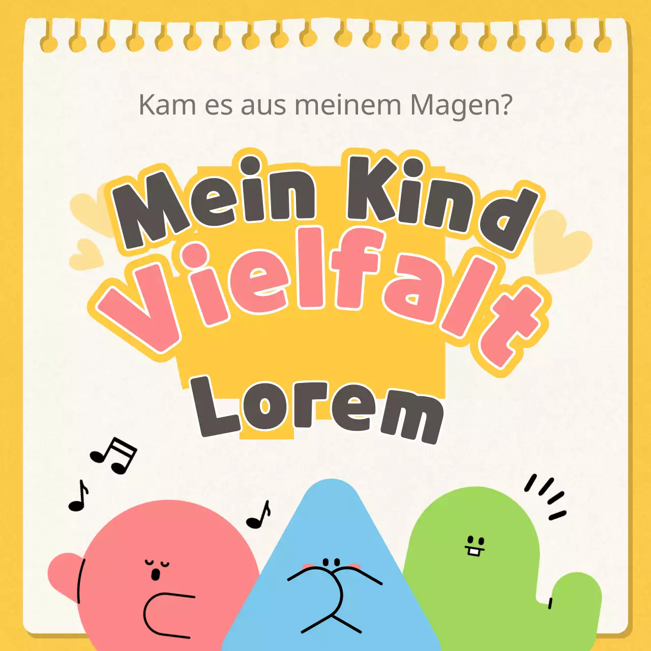 Einführung des Konzepts des Gelben Kindergartens, eine nette Art, kleine Kinder zu erziehen