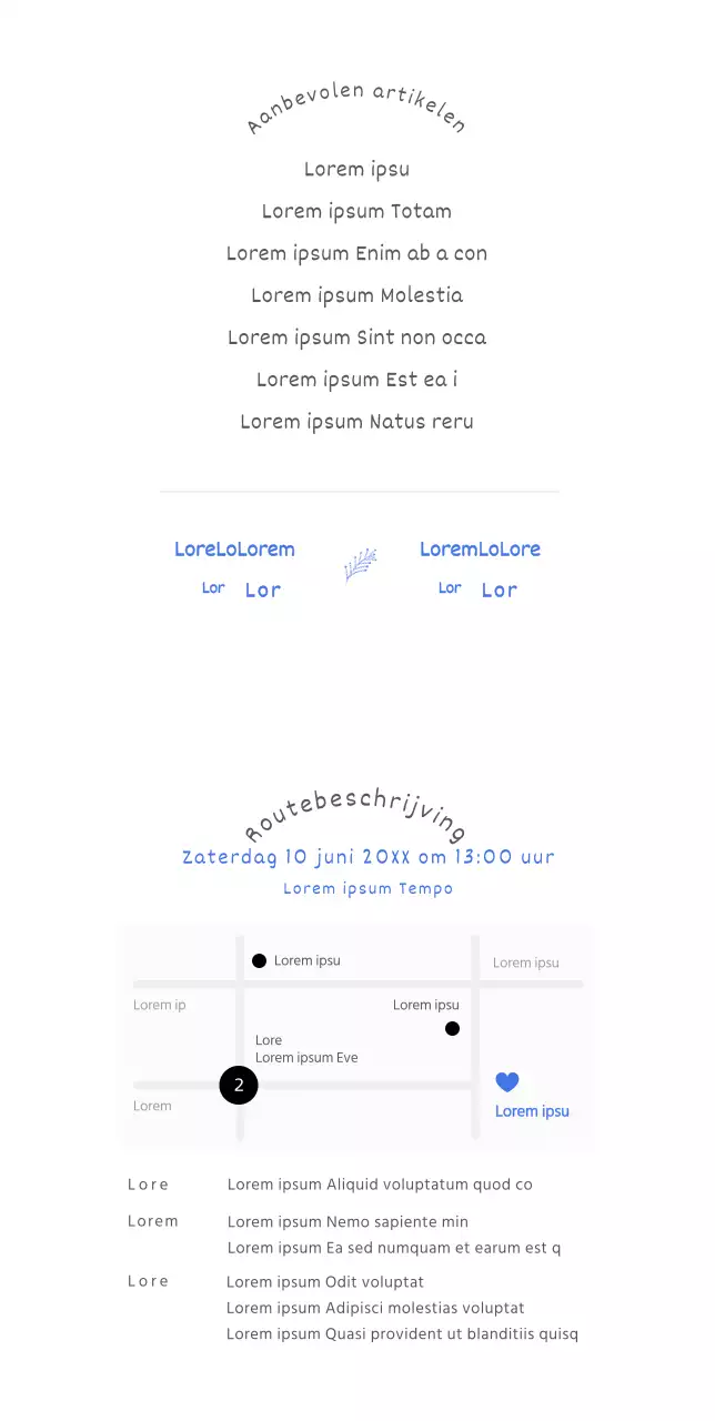 Schattige en eenvoudige huwelijksuitnodiging met illustratie van bruid en bruidegom in blauwe accenten