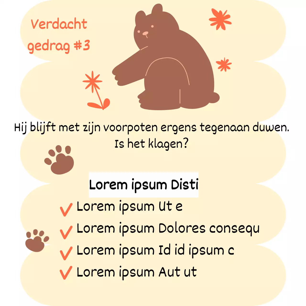 Bruin en Geel's schattige kattentaalverhaal