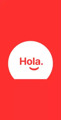 Hola smiley fondo rojo baldt