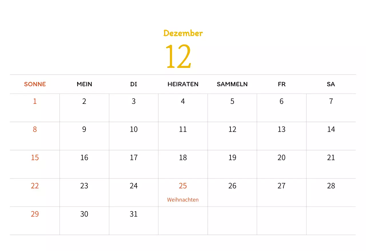 Stempelillustrationen mit einem warmen Konzept