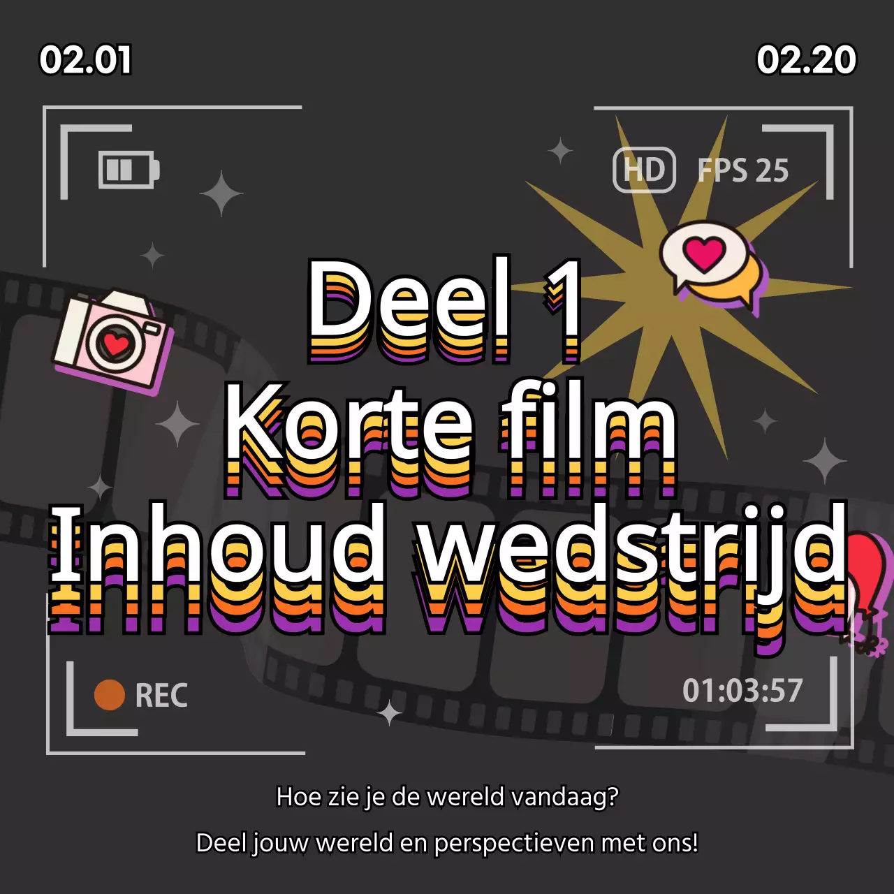 Retro wedstrijdaankondiging in webstijl op een zwarte achtergrond