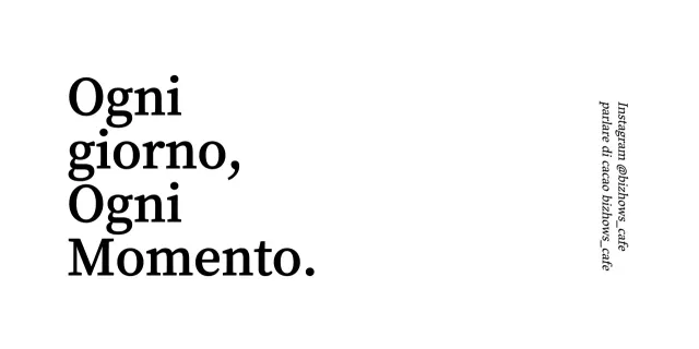Per informazioni e servizi di caffetteria con uno stile di impaginazione di testo emozionale