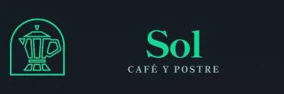 Verde y blanco simple moderna cafetera símbolo del logotipo de estilo para el personal del café