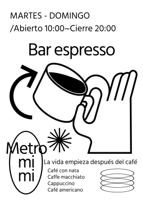 Cartel café blanco