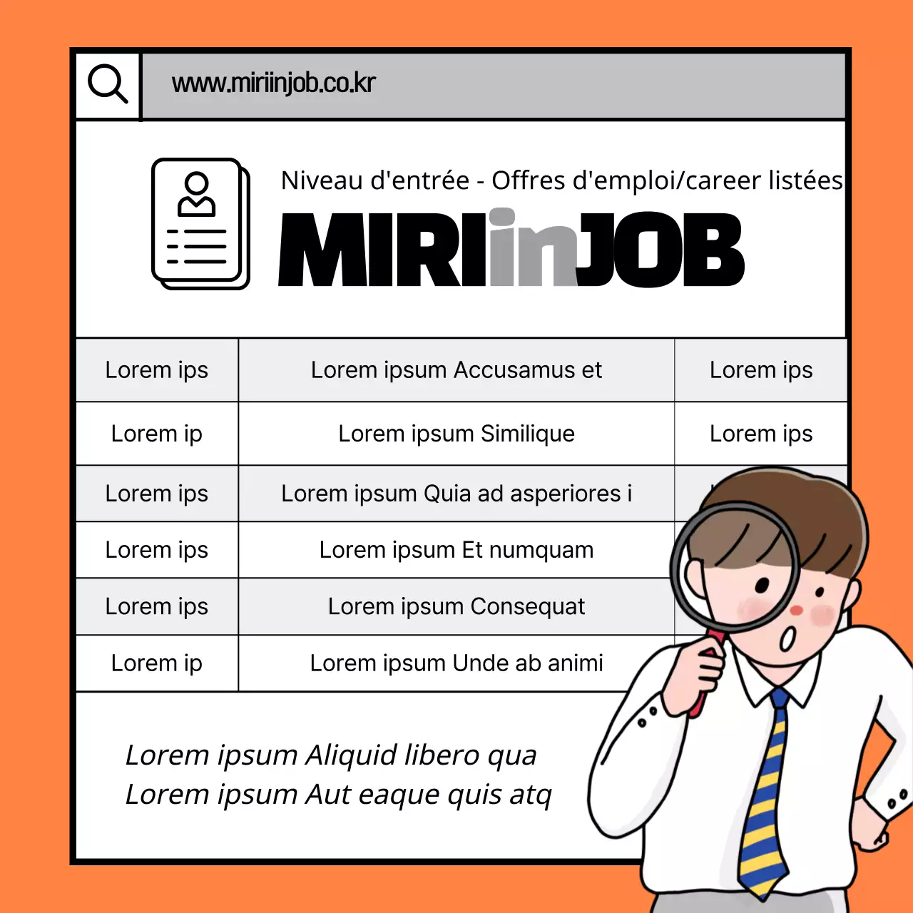 Conseils orange et noir pour des questions d'entretien anticipées et des réponses types