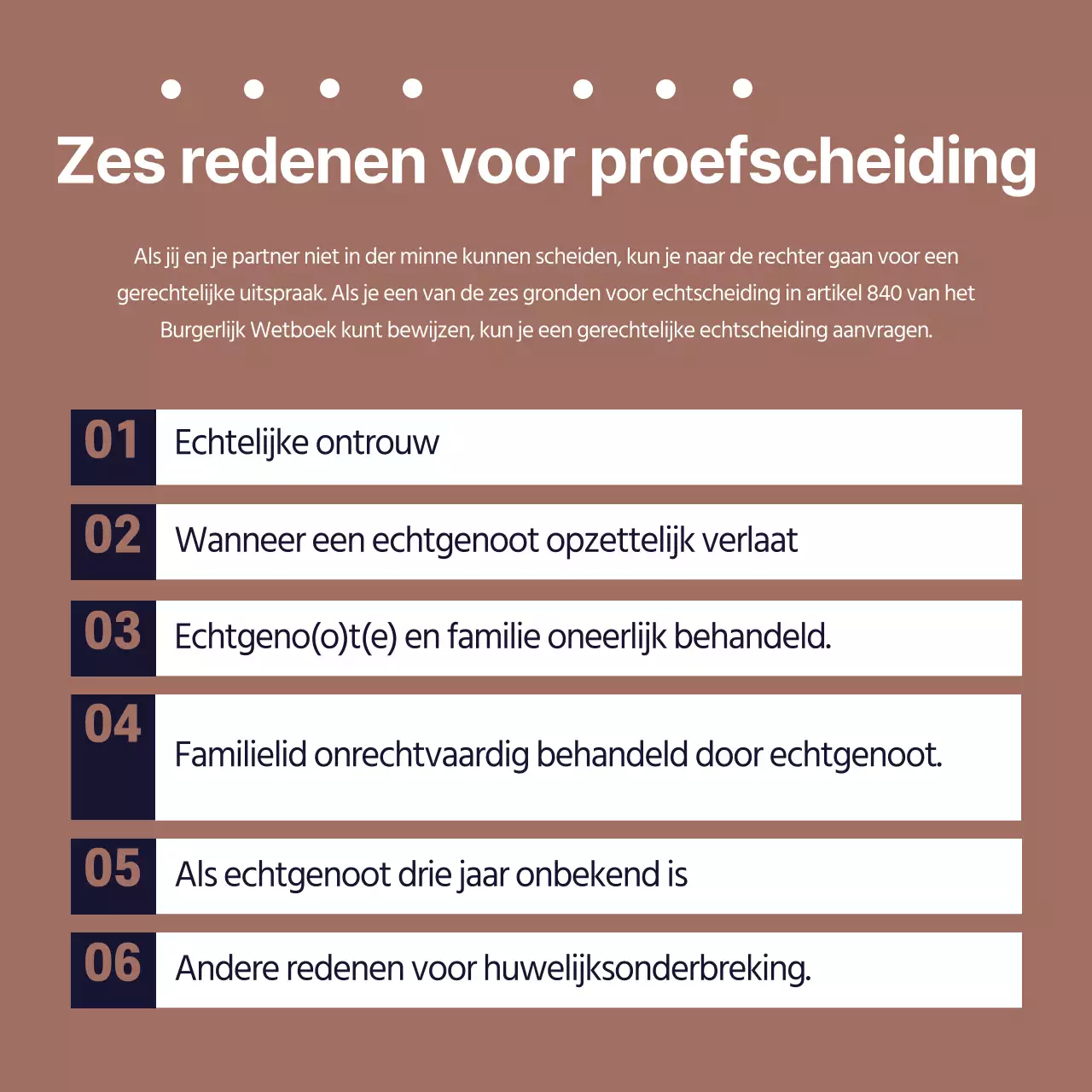 Eenvoudig juridisch advies in marineblauw en kastanjebruin en goud