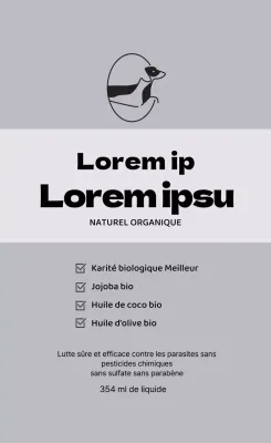 Étiquettes grises pour animaux de compagnie avec logo soigné