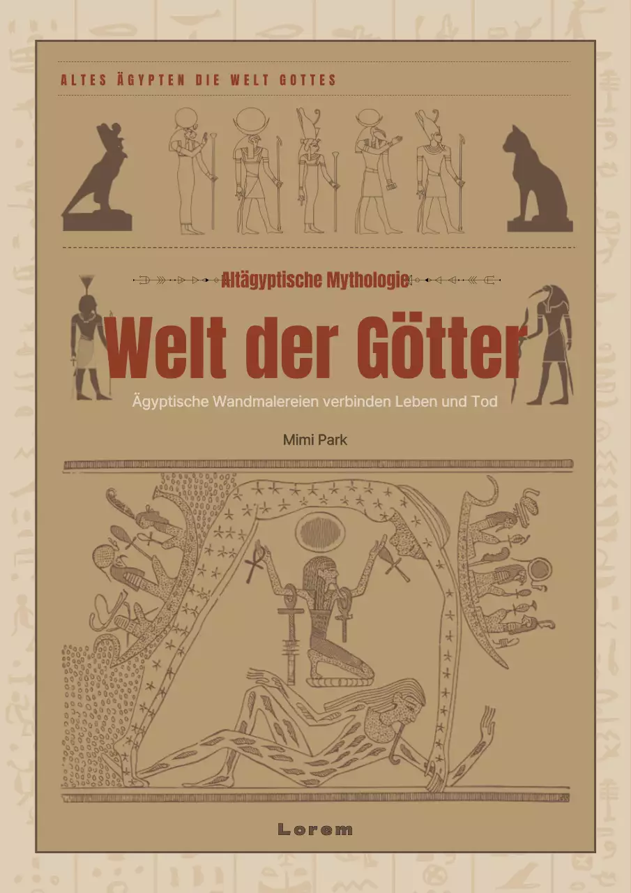 Über das braune ägyptische Wandbild aus der alten Mythologie