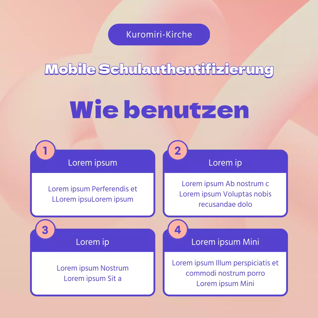 Rosa lila Kirche Mobile Kirche Zertifizierungsleitfaden