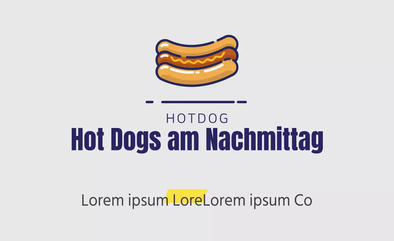 Hot Dogs am Nachmittag