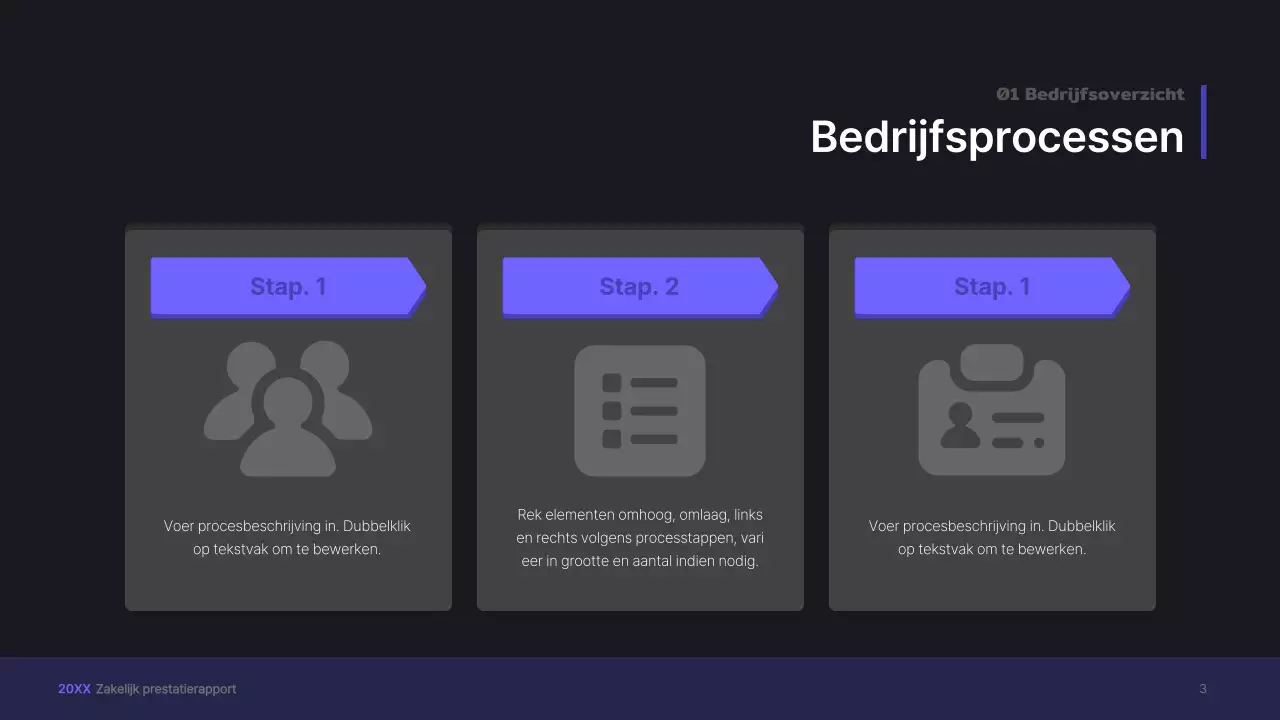 Paarse, driedimensionale UI-concept zakelijke presentatie kit